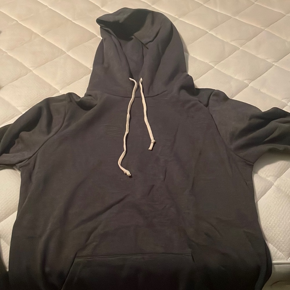 True Classic Plain Grey Charcoal Hoodie